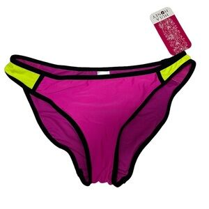 NWT Hula Honey Bikini Bottoms Purple Yellow Women’s